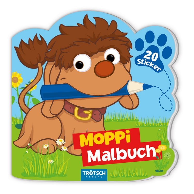 Produktbild: TR&Ouml;TSCH - Unser Sandm&auml;nnchen Moppi Mini-Malbuch mit Stickern| Ab 3 Jahren