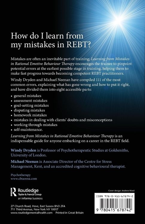 Produktbild: Learning from Mistakes in Rational Emotive Behaviour Therapy