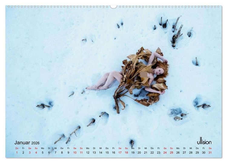 Produktbild: Poesie der Stille &ndash; Akt in der Natur (hochwertiger Premium Wandkalender 2026 DIN A2 quer), Kunstdruck in Hochglanz