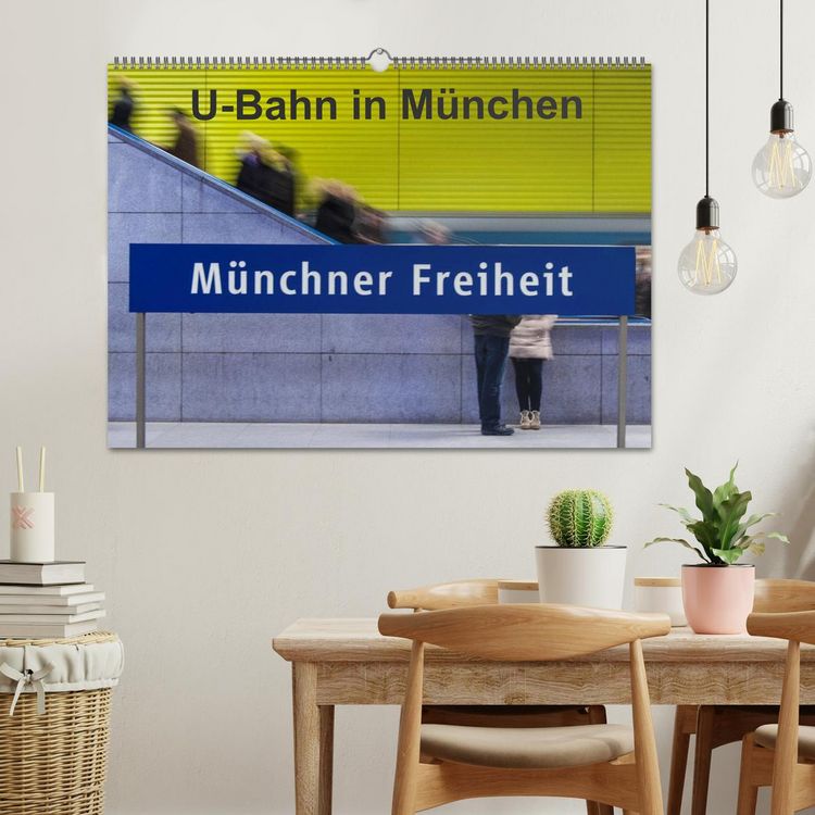 Produktbild: U-Bahn in M&uuml;nchen (Wandkalender 2026 DIN A2 quer), CALVENDO Monatskalender