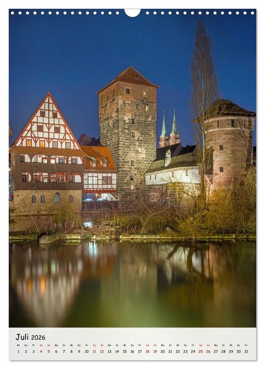 Produktbild: N&uuml;rnberg - Die faszinierende historische Altstadt (Wandkalender 2026 DIN A3 hoch), CALVENDO Monatskalender