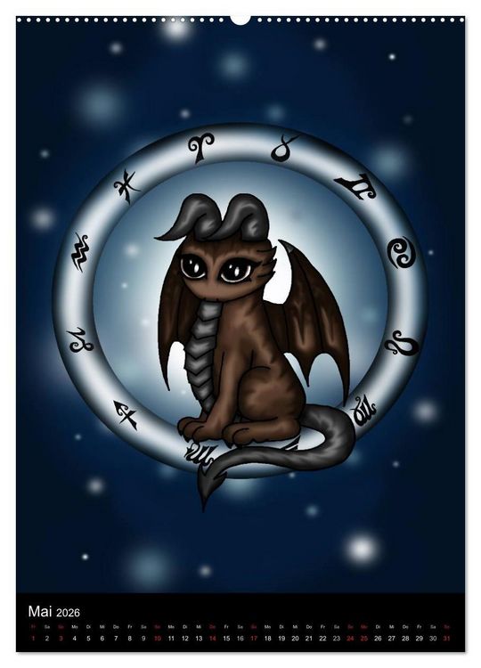 Produktbild: Drachen-Sternzeichen (hochwertiger Premium Wandkalender 2026 DIN A2 hoch), Kunstdruck in Hochglanz