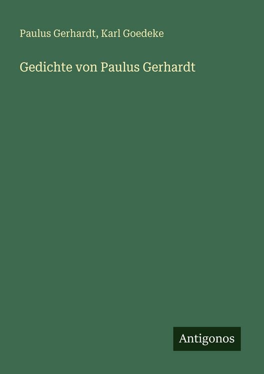 Produktbild: Gedichte von Paulus Gerhardt