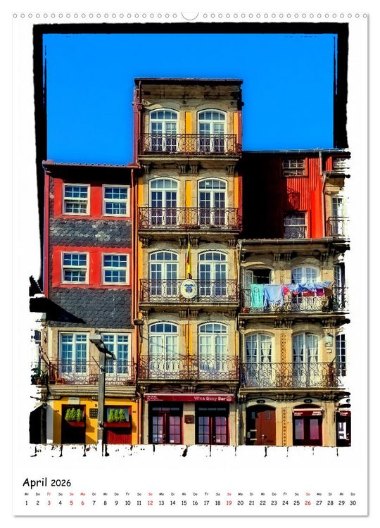 Produktbild: Porto Perle am Douro (hochwertiger Premium Wandkalender 2026 DIN A2 hoch), Kunstdruck in Hochglanz