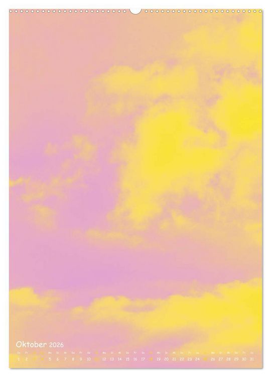 Produktbild: Aquarelle am Himmel (hochwertiger Premium Wandkalender 2026 DIN A2 hoch), Kunstdruck in Hochglanz