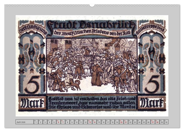 Produktbild: Gru&szlig; aus Osnabr&uuml;ck (Wandkalender 2026 DIN A2 quer), CALVENDO Monatskalender