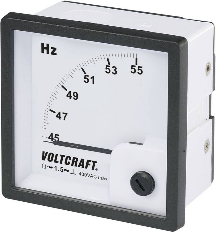 Produktbild: VOLTCRAFT AM-72X72/50HZ AM-72X72/50HZ Analog-Einbaumessger&auml;t AM-72X72/50HZ 45 - 55 Hz Drehspule
