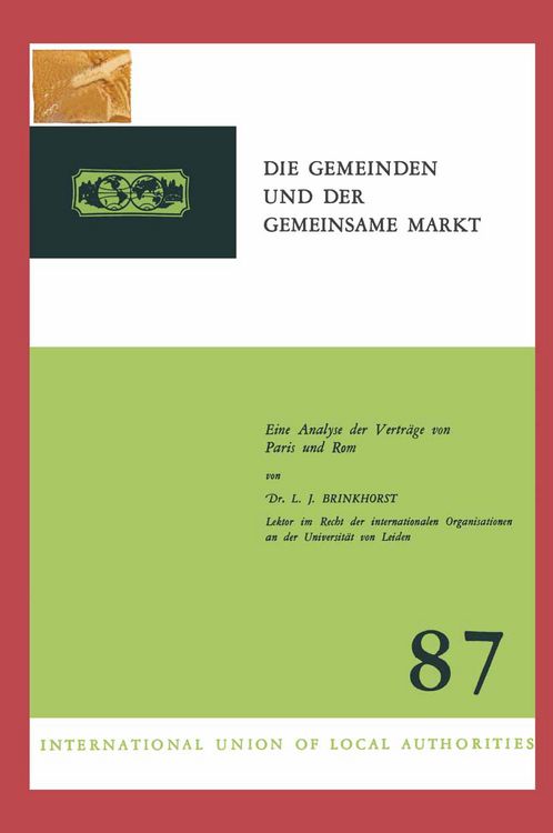 Produktbild: Die Gemeinden und der Gemeinsame Markt