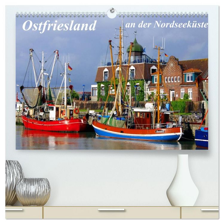 Produktbild: Ostfriesland an der Nordseek&uuml;ste (hochwertiger Premium Wandkalender 2026 DIN A2 quer), Kunstdruck in Hochglanz