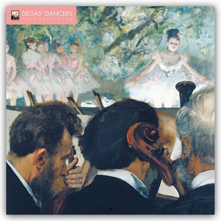 Produktbild: Degas Dancers – Degas Tänzerinnen 2026 – Original Flame Tree Publishing-Kalender [Kalender]