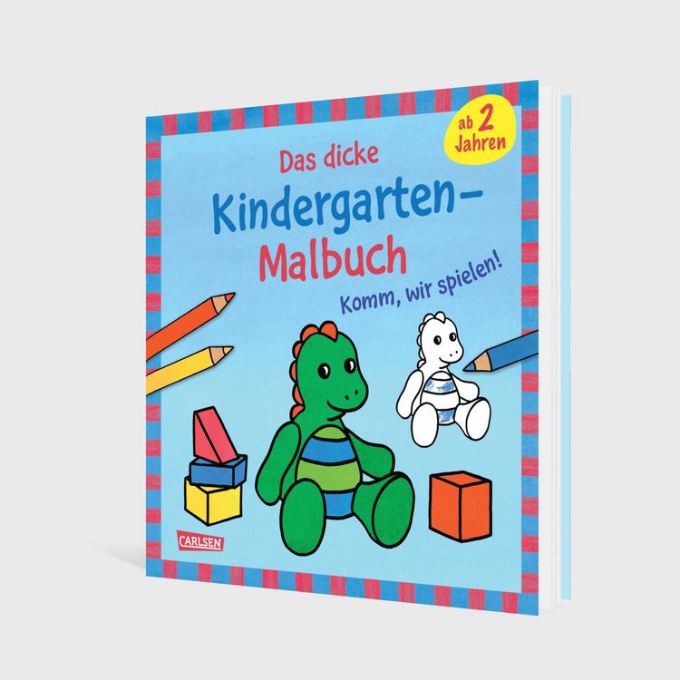 Produktbild: Ausmalbilder f&uuml;r Kita-Kinder: Das dicke Kindergarten-Malbuch: Komm, wir spielen!
