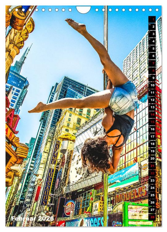 Produktbild: Poledance auf New Yorks Stra&szlig;en (Wandkalender 2026 DIN A4 hoch), CALVENDO Monatskalender