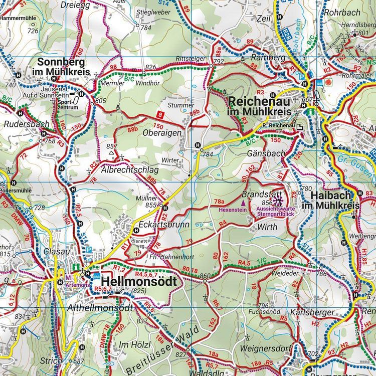 Produktbild: freytag & berndt Wanderkarte WK 053 M&uuml;hlviertel, Freistadt - Bad Leonfelden - Bad Zell - Linz 1:50.000
