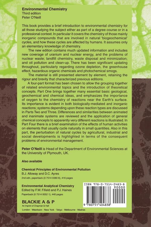 Produktbild: Environmental Chemistry