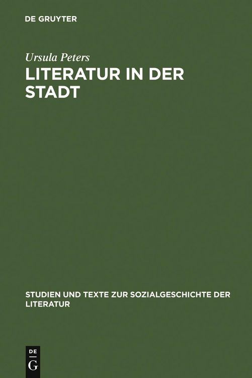 Produktbild: Literatur in der Stadt