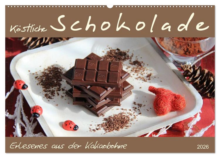 Produktbild: Schokolade - aus der Kakaobohne (Wandkalender 2026 DIN A2 quer), CALVENDO Monatskalender