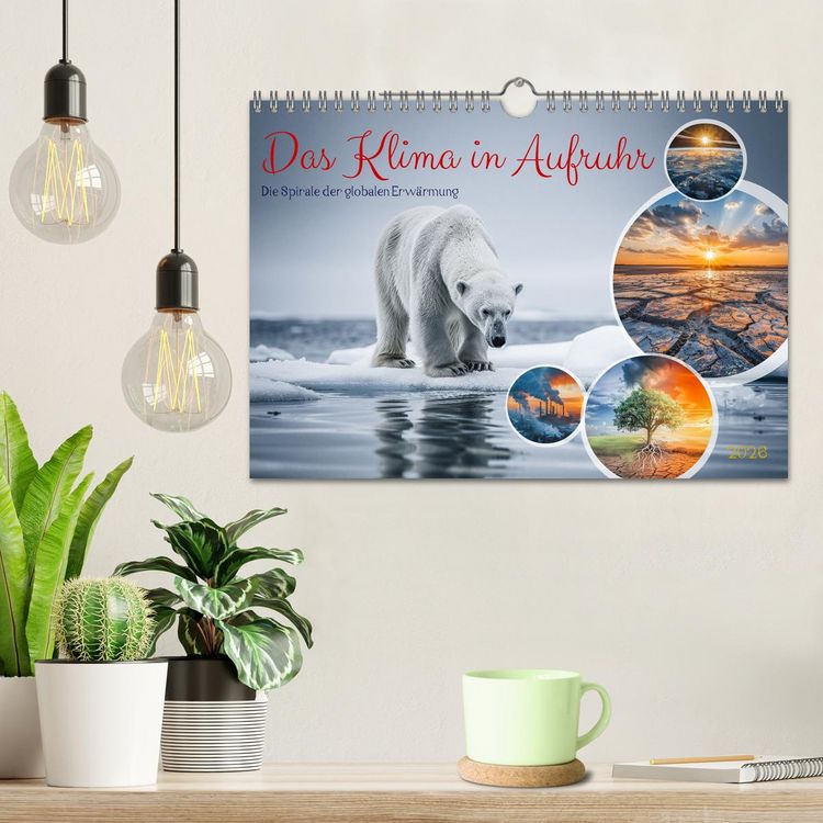 Produktbild: Das Klima in Aufruhr - Die Spirale der globalen Erw&auml;rmung (Wandkalender 2026 DIN A4 quer), CALVENDO Monatskalender