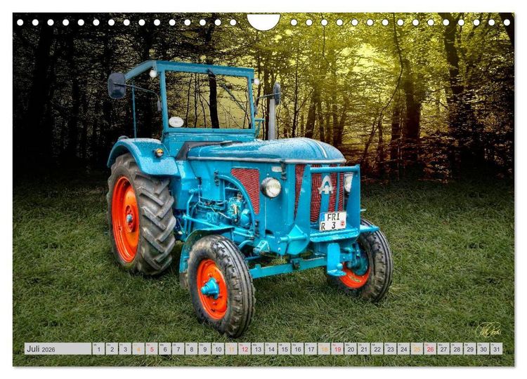 Produktbild: Geliebte Oldtimer Traktoren (Wandkalender 2026 DIN A4 quer), CALVENDO Monatskalender