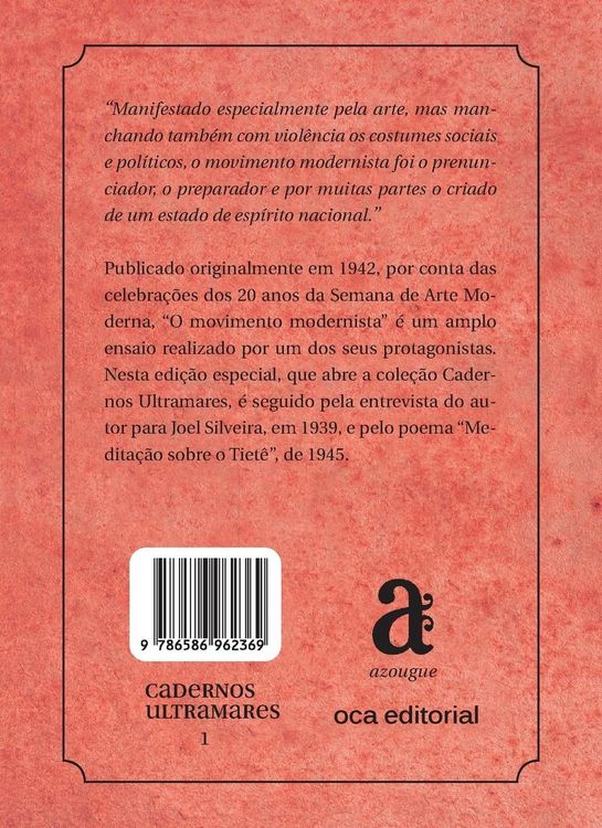 Produktbild: O movimento modernista