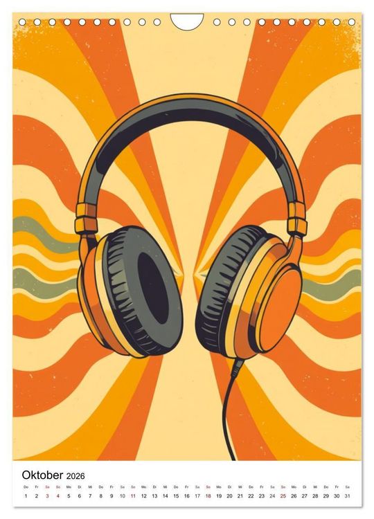 Produktbild: Feel the Groove &ndash; Funk & Soul Vintage (Wandkalender 2026 DIN A4 hoch), CALVENDO Monatskalender