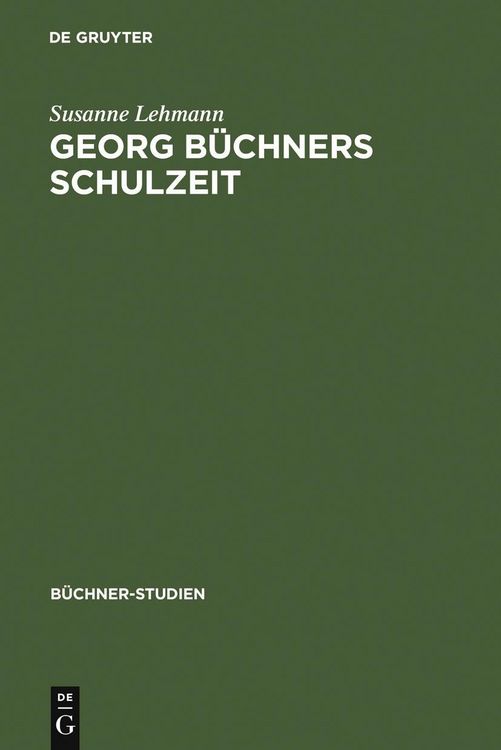 Produktbild: Georg Büchners Schulzeit