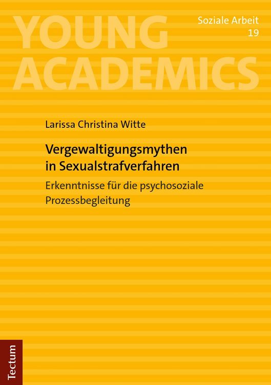 Produktbild: Vergewaltigungsmythen in Sexualstrafverfahren