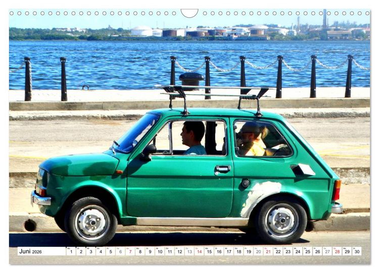 Produktbild: Polski Fiat 126p - Kult auf Kuba (Wandkalender 2026 DIN A3 quer), CALVENDO Monatskalender