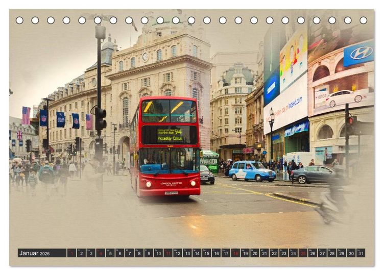 Produktbild: Traumhaftes London (Tischkalender 2026 DIN A5 quer), CALVENDO Monatskalender