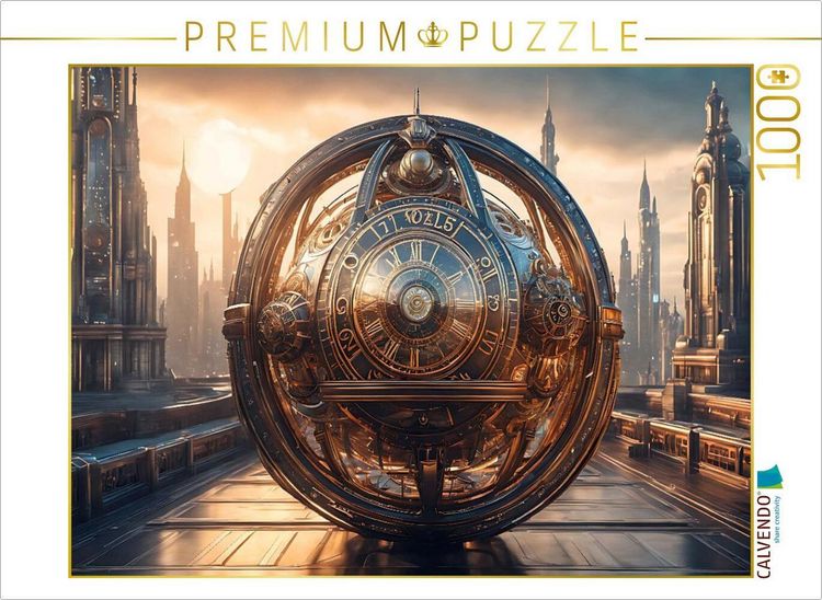 Produktbild: CALVENDO Puzzle Futuristische Zeitmaschine | 1000 Teile Lege-Gr&ouml;&szlig;e 64x48cm Foto-Puzzle f&uuml;r gl&uuml;ckliche Stunden