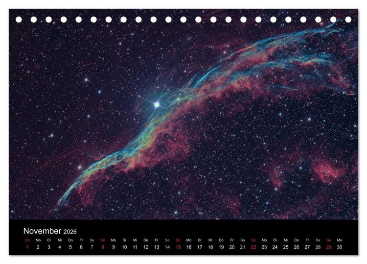 Produktbild: Die Galaxie im Garten (Tischkalender 2026 DIN A5 quer), CALVENDO Monatskalender