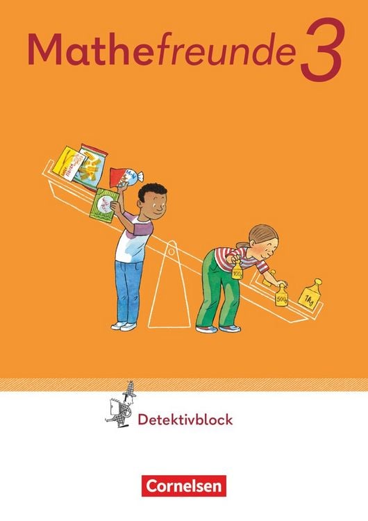 Produktbild: Mathefreunde 3. Schuljahr. Detektivblock mit Aufgaben zum Fordern