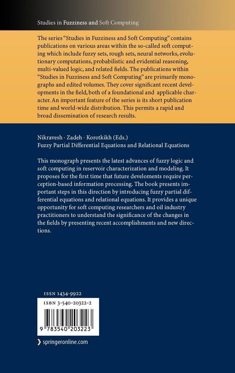 Produktbild: Fuzzy Partial Differential Equations and Relational Equations