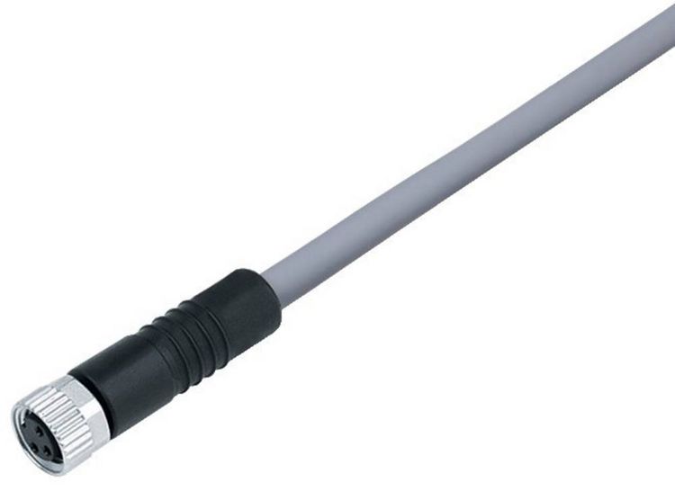 Produktbild: binder 77 3406 0000 20005-0200 Sensor-/Aktor-Steckverbinder, konfektioniert M8 Kupplung, gerade 1 St.