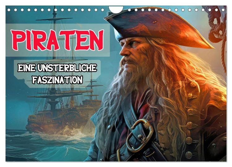 Produktbild: Piraten - Eine unsterbliche Faszination (Wandkalender 2026 DIN A4 quer), CALVENDO Monatskalender