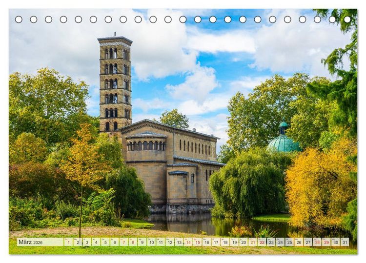 Produktbild: Potsdam Wundersch&ouml;ne Stadt (Tischkalender 2026 DIN A5 quer), CALVENDO Monatskalender