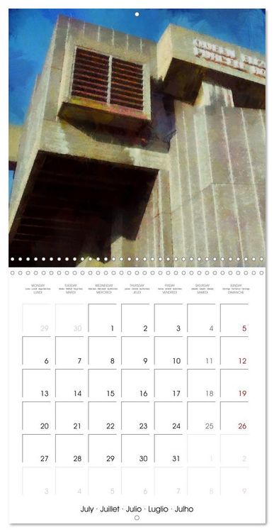 Produktbild: Brutalist Architecture of London (Wall Calendar 2026 12 &times; 12 Inch) CALVENDO 12 Month Wall Calendar