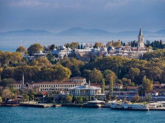 Produktbild: CALVENDO Puzzle Blick auf den Topkapi Palast | 1000 Teile Lege-Gr&ouml;&szlig;e 64x48cm Foto-Puzzle f&uuml;r gl&uuml;ckliche Stunden