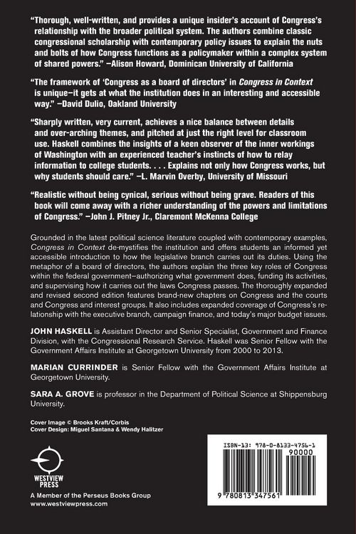 Produktbild: Congress in Context