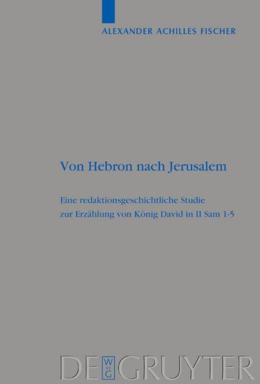 Produktbild: Von Hebron nach Jerusalem