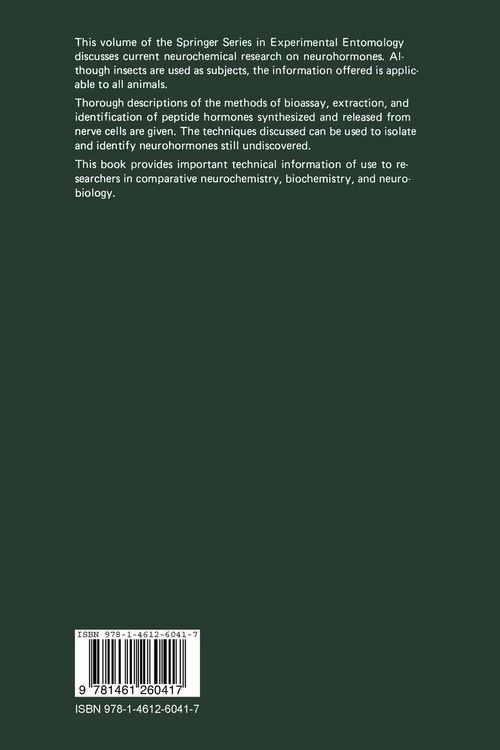 Produktbild: Neurohormonal Techniques in Insects