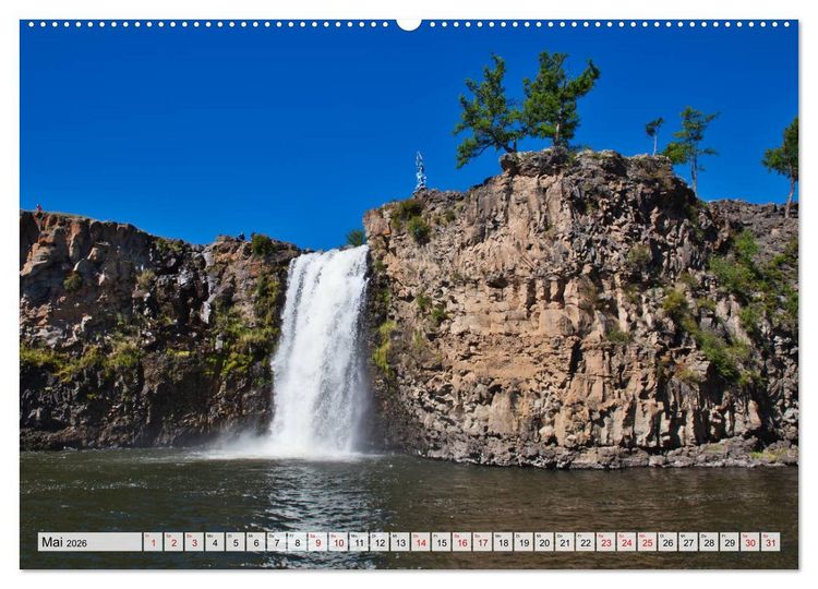 Produktbild: Mongolei Endlose Weite (hochwertiger Premium Wandkalender 2026 DIN A2 quer), Kunstdruck in Hochglanz
