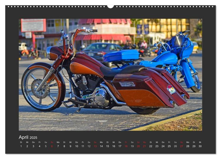 Produktbild: BEST OF HARLEY-DAVIDSON BAGGER-STYLE (Wandkalender 2025 DIN A2 quer), CALVENDO Monatskalender