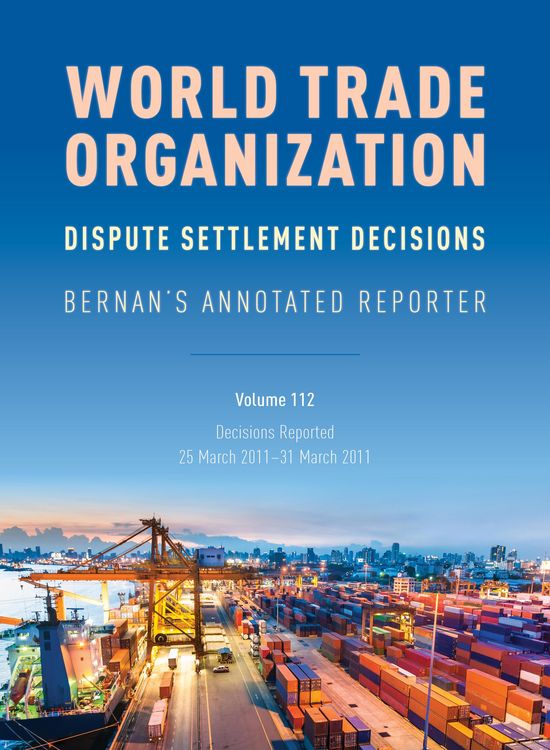 Produktbild: WTO Dispute Settlement Decisions