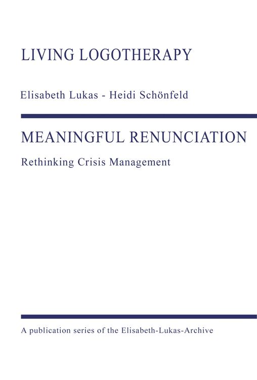 Produktbild: Meaningful Renunciation