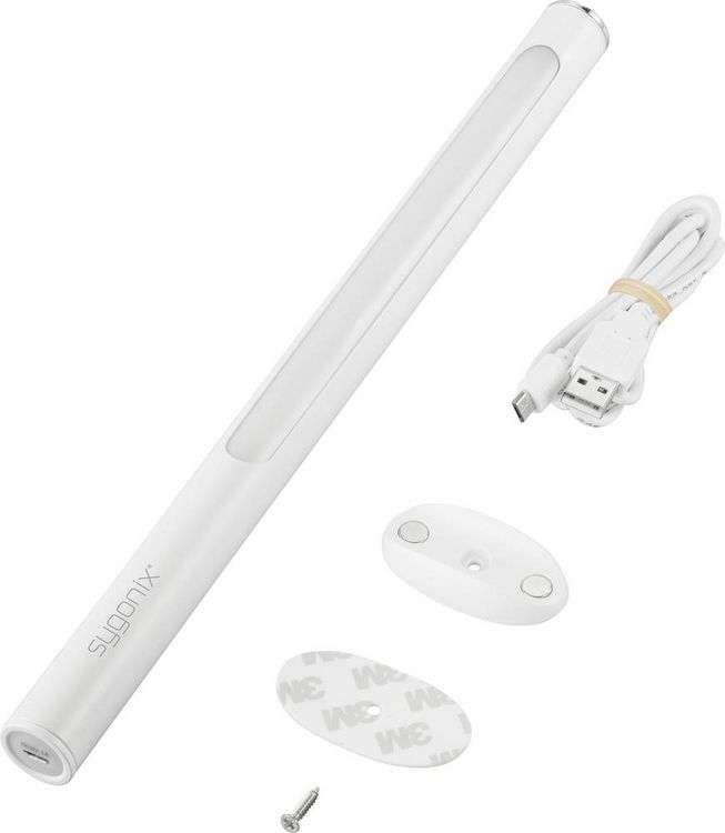 Produktbild: Sygonix LED-Schrankleuchte LED 2.6W Kaltwei&szlig; Wei&szlig;