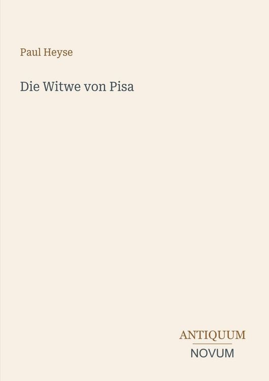 Produktbild: Die Witwe von Pisa