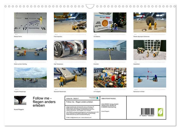 Produktbild: Follow me - fliegen anders erleben (Wandkalender 2026 DIN A3 quer), CALVENDO Monatskalender