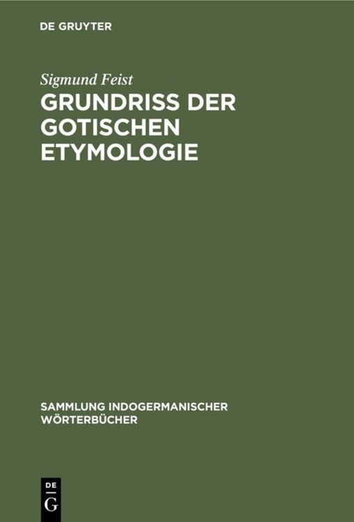 Produktbild: Grundriss der Gotischen Etymologie