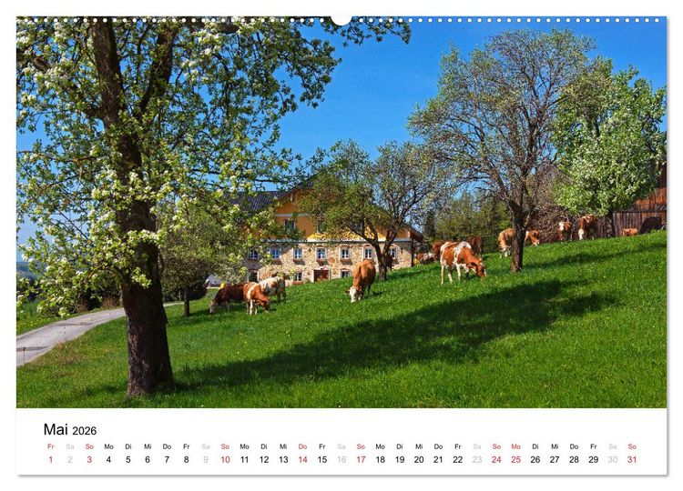 Produktbild: Zauberhaftes Mondseeland (hochwertiger Premium Wandkalender 2026 DIN A2 quer), Kunstdruck in Hochglanz