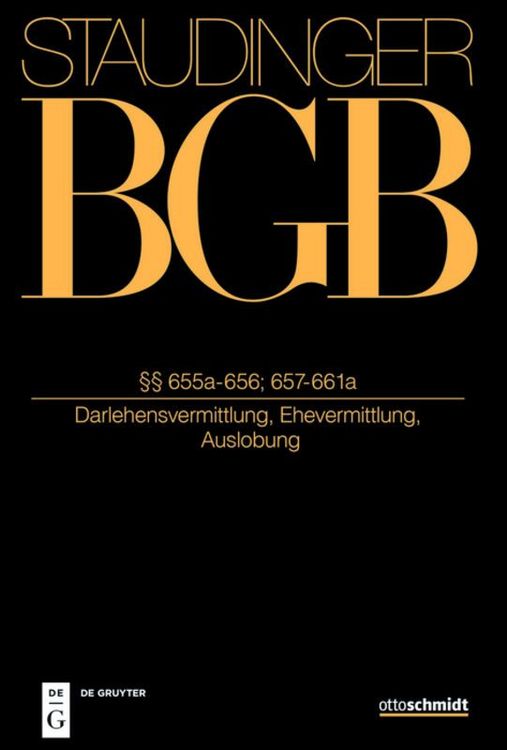 Produktbild: &sect;&sect; 655a-656; 657-661a